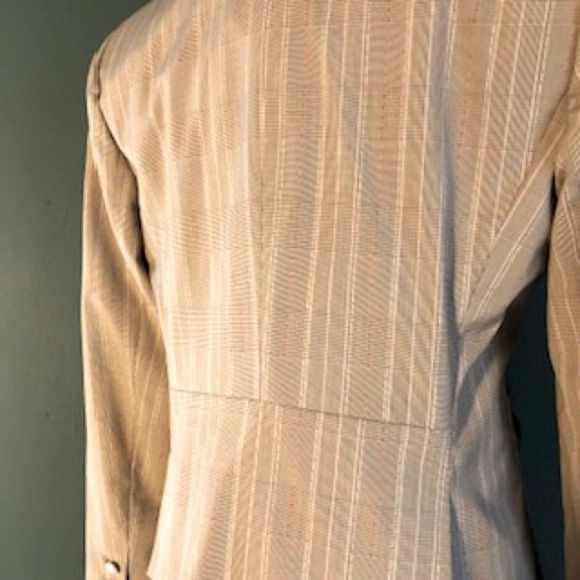 Signature pink and tan suit, pink ribbons and trim , lace buttons - Picture 5 of 14